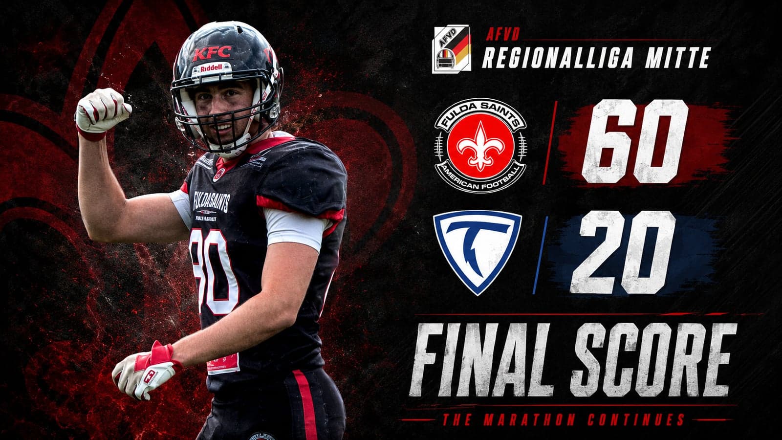 Saints in Action — Auswärtssieg bei den Kassel Titans